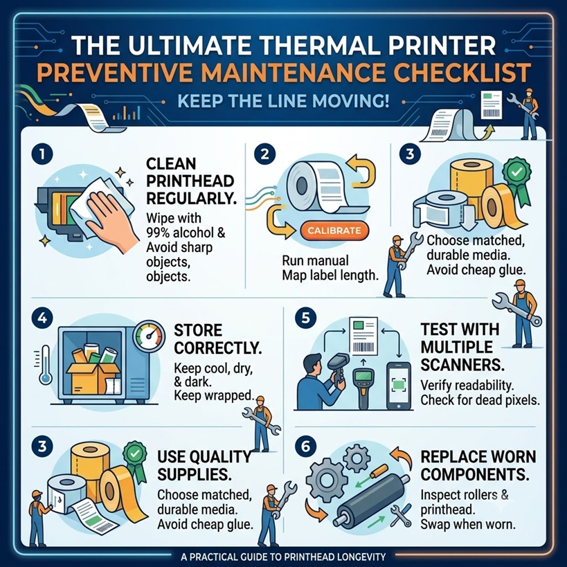 The Ultimate Thermal Printer Preventive Maintenance Checklist