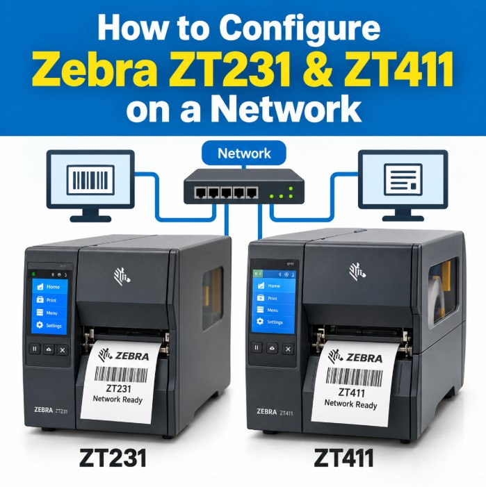 How to Configure a New Zebra ZT231 or ZT411 Printer on a Network