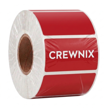 50mm x 30mm Red Direct Thermal Labels