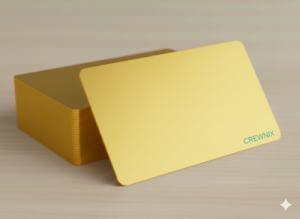 Premium Blank Gold PVC Cards (30 MIL)
