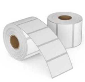 White PET Labels 38mm  x 13mm  3000 L/R - Crewnix