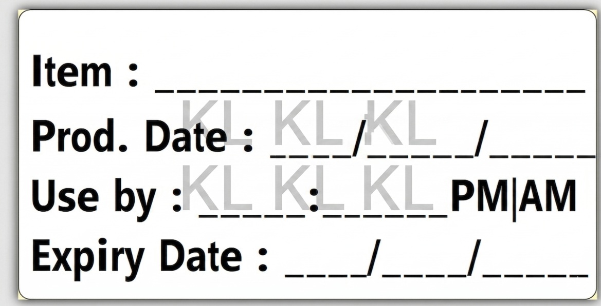Food Prep & Accountability Labels