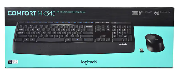 Logitech MK345 Comfort Wireless Keyboard and Mouse Combo