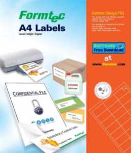 Formtec GS-1068 Multi-Purpose A4 Labels (48.5mm x 16.9mm)