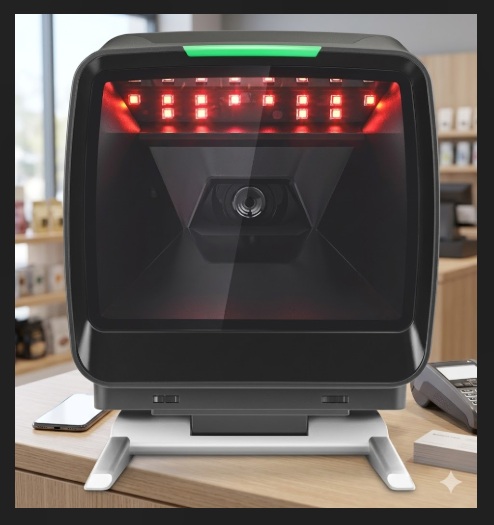 Omni 2D Barcode Scanner K-929HT USB with Stand Black