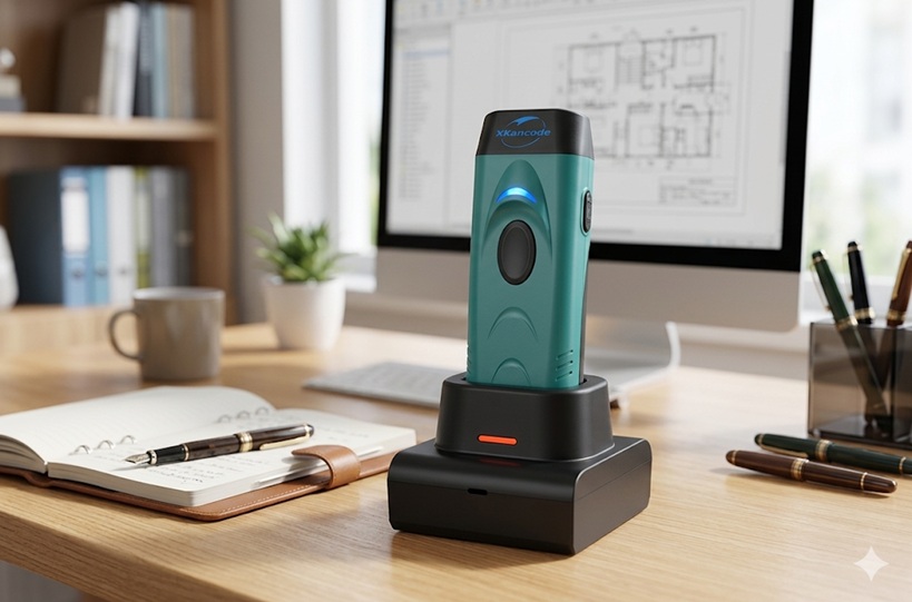Portable 2D Barcode Scanner PT2-BG Green BT 2.4G USB