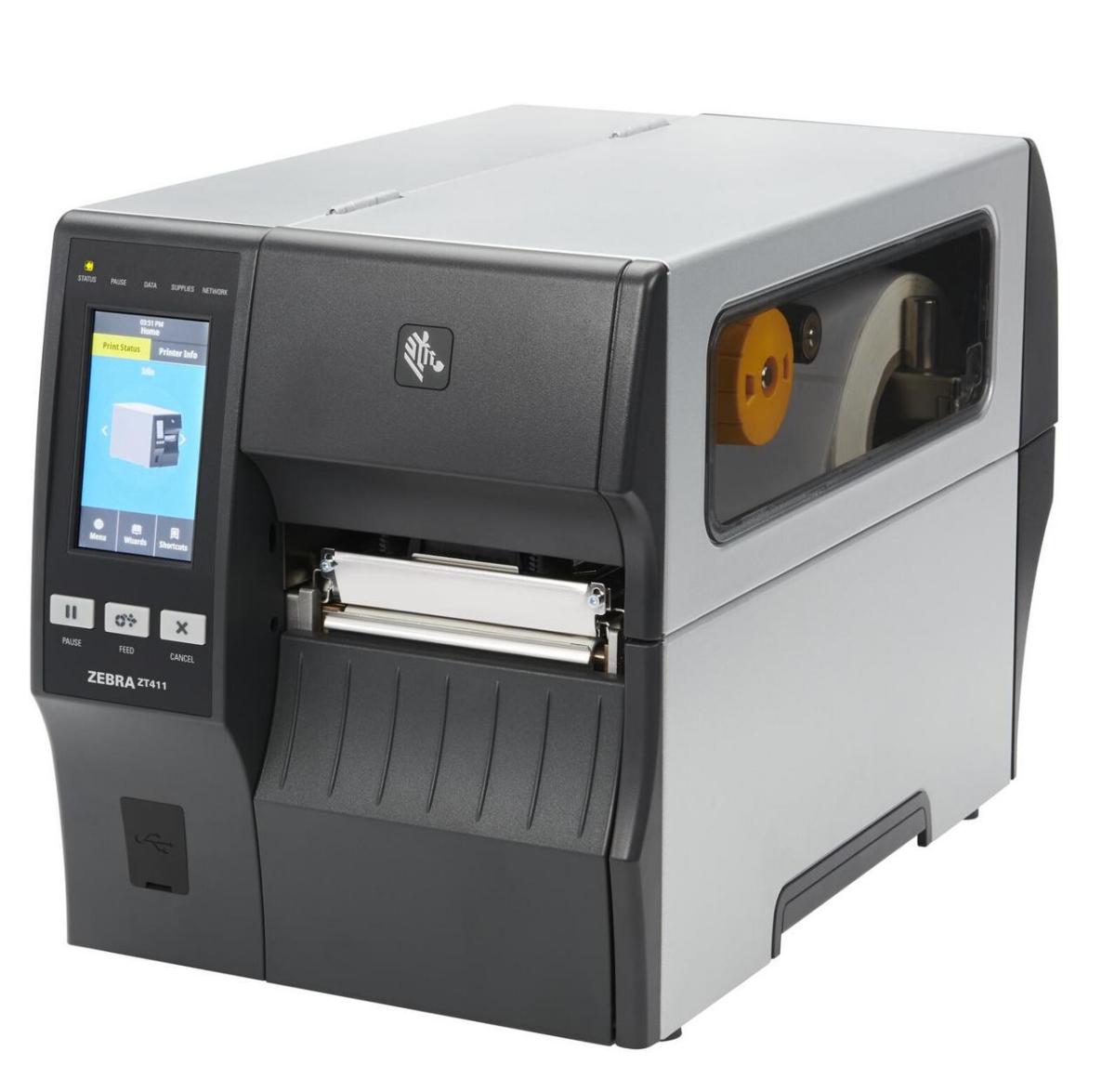 Zebra ZT411 Industrial Thermal Transfer Printer (4-inch / 203 dpi / USB & Ethernet)