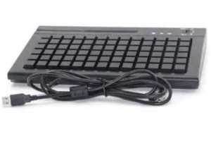 78-Key Programmable POS Keyboard with Integrated MSR
