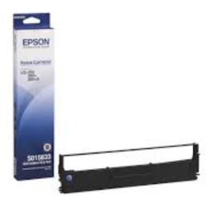 Genuine Epson S015633 Black Ribbon Cartridge for LQ-350 & LQ-300+II