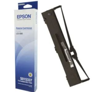 Genuine Epson S015337 Black Ribbon Cartridge for LQ-590 & LQ-590II