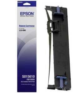 Genuine Epson S015610 Black Ribbon Cartridge for LQ-690 Series