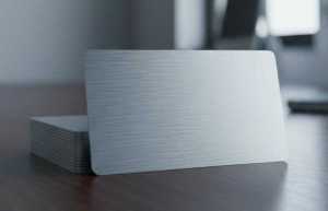Premium Blank Silver Blank Card (30 MIL)
