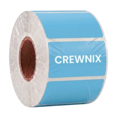 Light Blue Direct Thermal Labels 50mm x 30mm