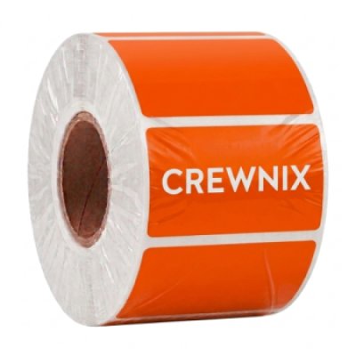 Orange Direct Thermal Labels 50mm x 30mm