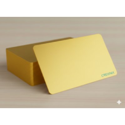 Premium Blank Gold PVC Cards (30 MIL)