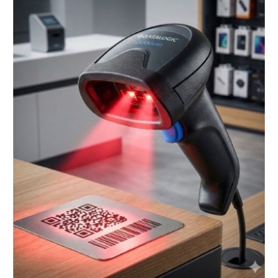 Datalogic Barcode Scanner QW2520 USB CBL Kit Stand Black
