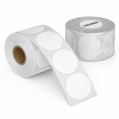 Direct Thermal labels 75mm round - Gold Star Kuwait