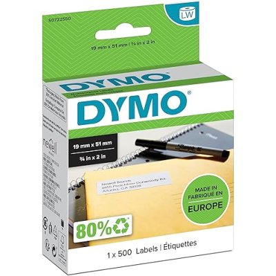 Dymo LW 25mm x 54mm 1in x 2 1/8 500 labels/roll - Dymo | Gold Star Kuwait - Gold Star Kuwait