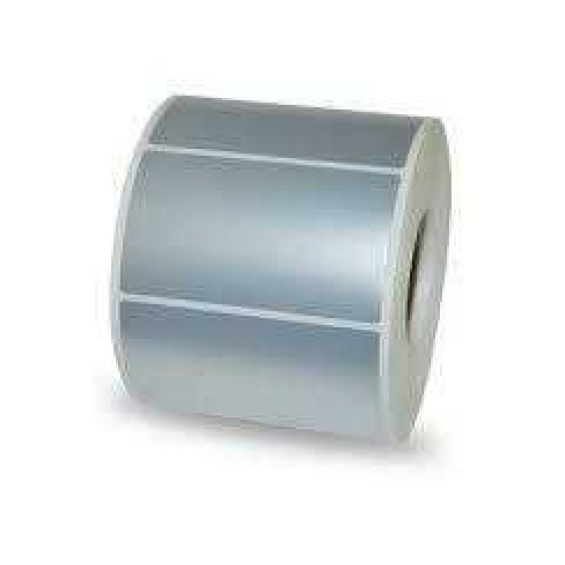 Ekonomiya  58mm x 38mm Strong Glue Heat Resistant Silver PET Labels | Gold Star Kuwait - Gold Star Computer Kuwait