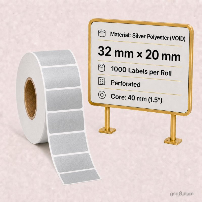 Ekonomiya 32mm x 20mm Silver PET | Gold Star Kuwait - Gold Star Computer Kuwait