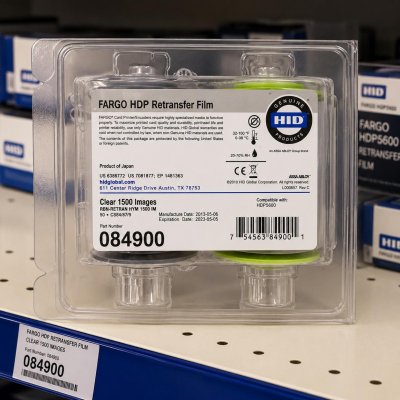 Fargo HID Retransfer Film 084900 CLEAR 1500 Images