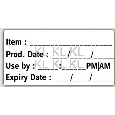 Food Prep & Accountability Labels
