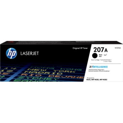 HP 207A Black Original LaserJet Toner Cartridge (W2210A)