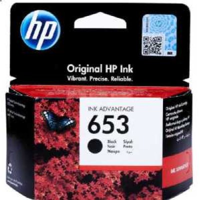 HP 653 Original Black Ink Cartridge - 3YM75AE