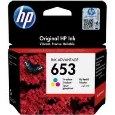 HP 653 Tri-Color Original Ink Advantage Cartridge - 3YM74AE