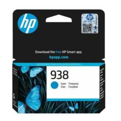 Genuine HP 938 Cyan Ink Cartridge (4S6X5PE) for OfficeJet Pro 9100/9700 Series