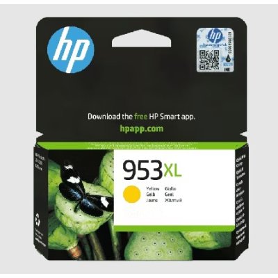 HP 953XL High Yield Yellow Original Ink Cartridge (F6W17AE)