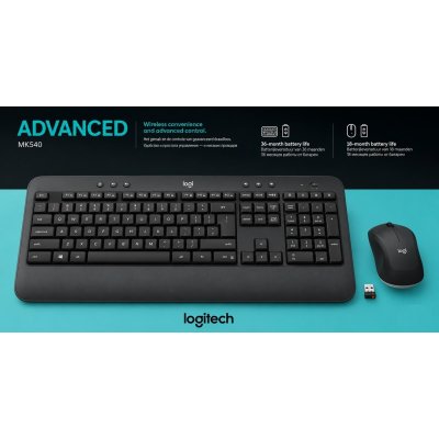 Logitech MK540 Advanced Wireless Keyboard Mouse Combo - Eng/Arb