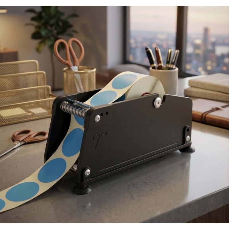 Manual Label Dispenser 60mm LB001 -Black | Gold Star Kuwait - Gold Star Computer Kuwait