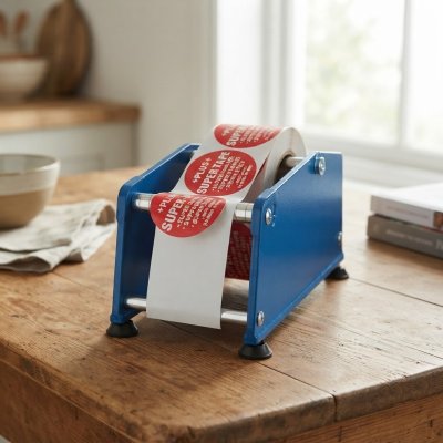 Manual Label Dispenser LB002 – Blue (Up to 100 mm Label Width)