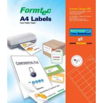 Formtec GS-1027 Multi-Purpose A4 Labels (70mm x 30mm)