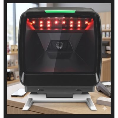 Omni 2D Barcode Scanner K-929HT USB with Stand Black