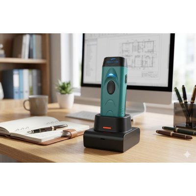 Portable 2D Barcode Scanner PT2-BG Green BT 2.4G USB