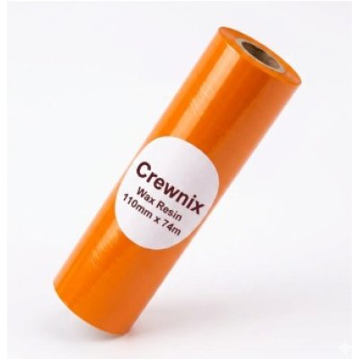 Premium Wax-Resin Ribbon | 110mm x 74m | Orange