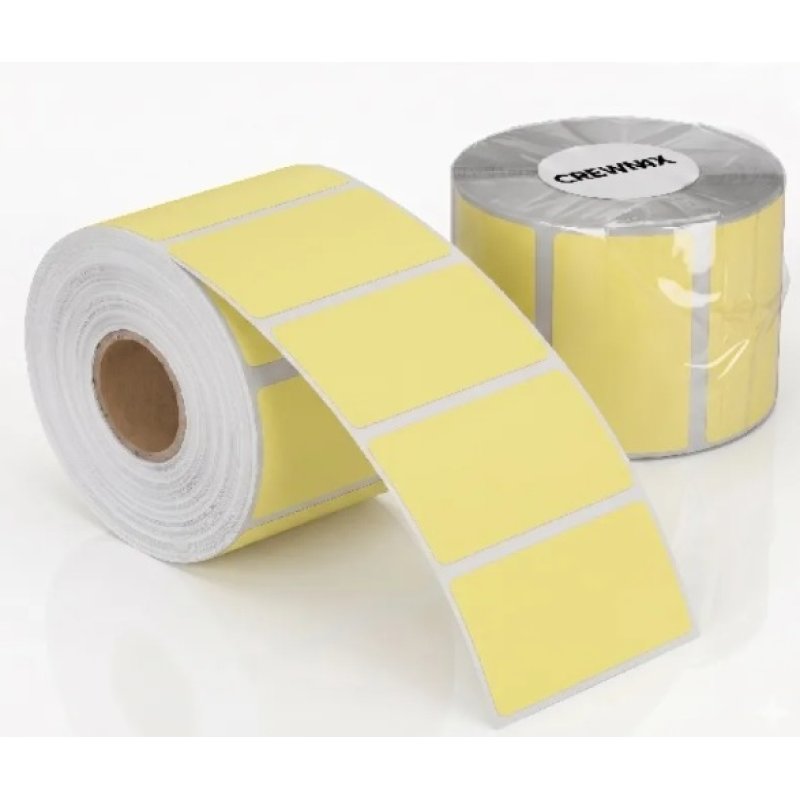 DT Labels Yellow 60mm x 40mm 1000/roll | Gold Star Kuwait - Gold Star Computer Kuwait
