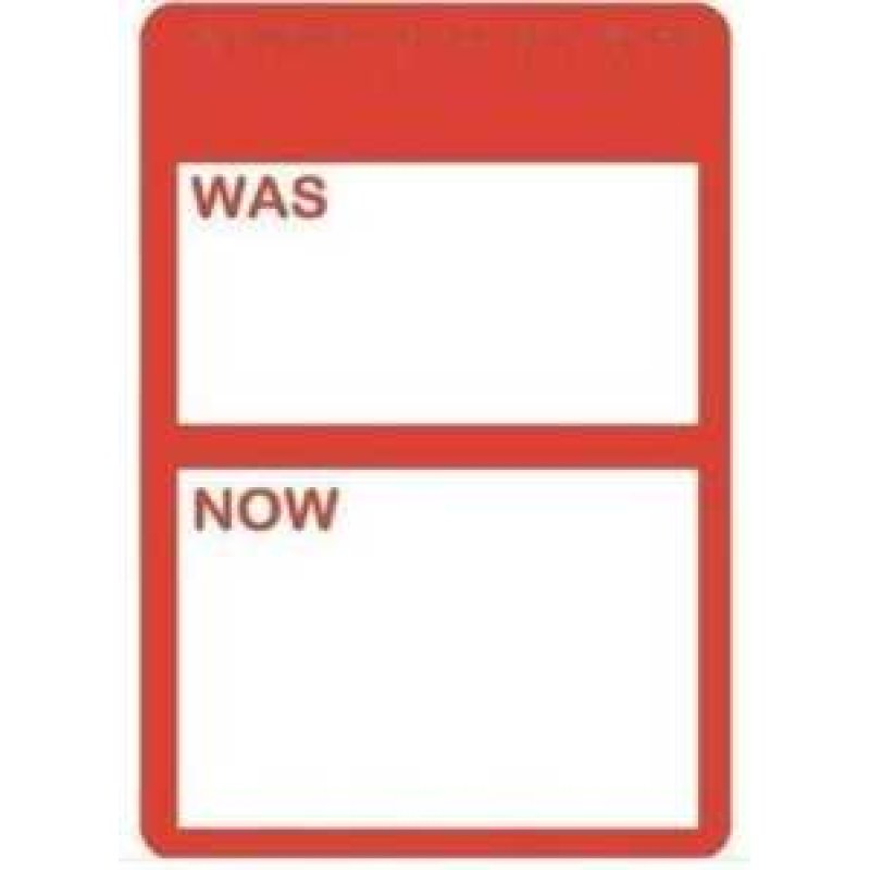 Crewnix Thermal Hang Tag Was Now 50mm x 75mm 500/roll (WAS/NOWTAG5075) - Gold Star Computer Kuwait