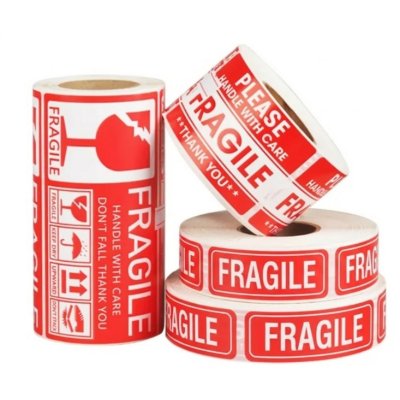 Warning Labels 50.8mm x 76.2mm 500/roll