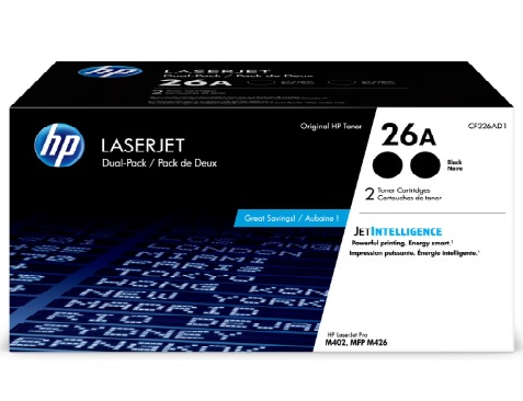 HP 26A Black Original LaserJet Toner Cartridge (CF226A)