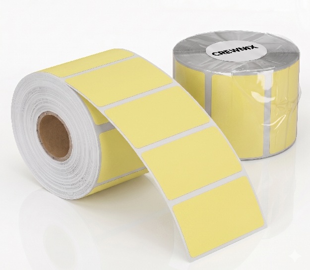 Yellow Synthetic (PP) Labels - 100mm x 25mm 1000/roll C-76